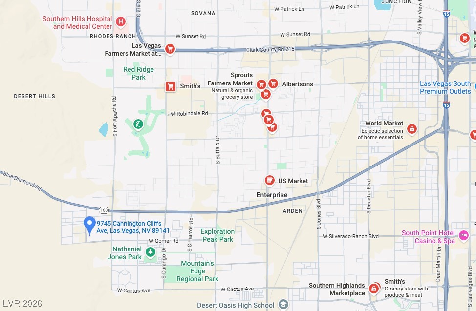 9745 Cannington Cliffs Avenue Las Vegas, NV 89178 - Photo 34 of 34 Map