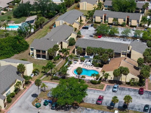an aerial view of a houses