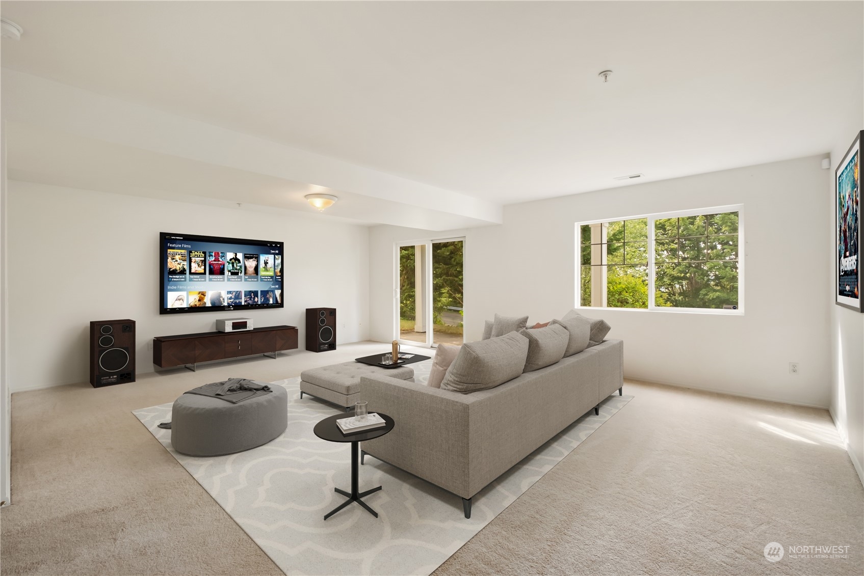2300 Benson Road South, Unit H1 Renton, WA 98055 - Photo 18 of 27 a living room with furniture and a flat screen tv