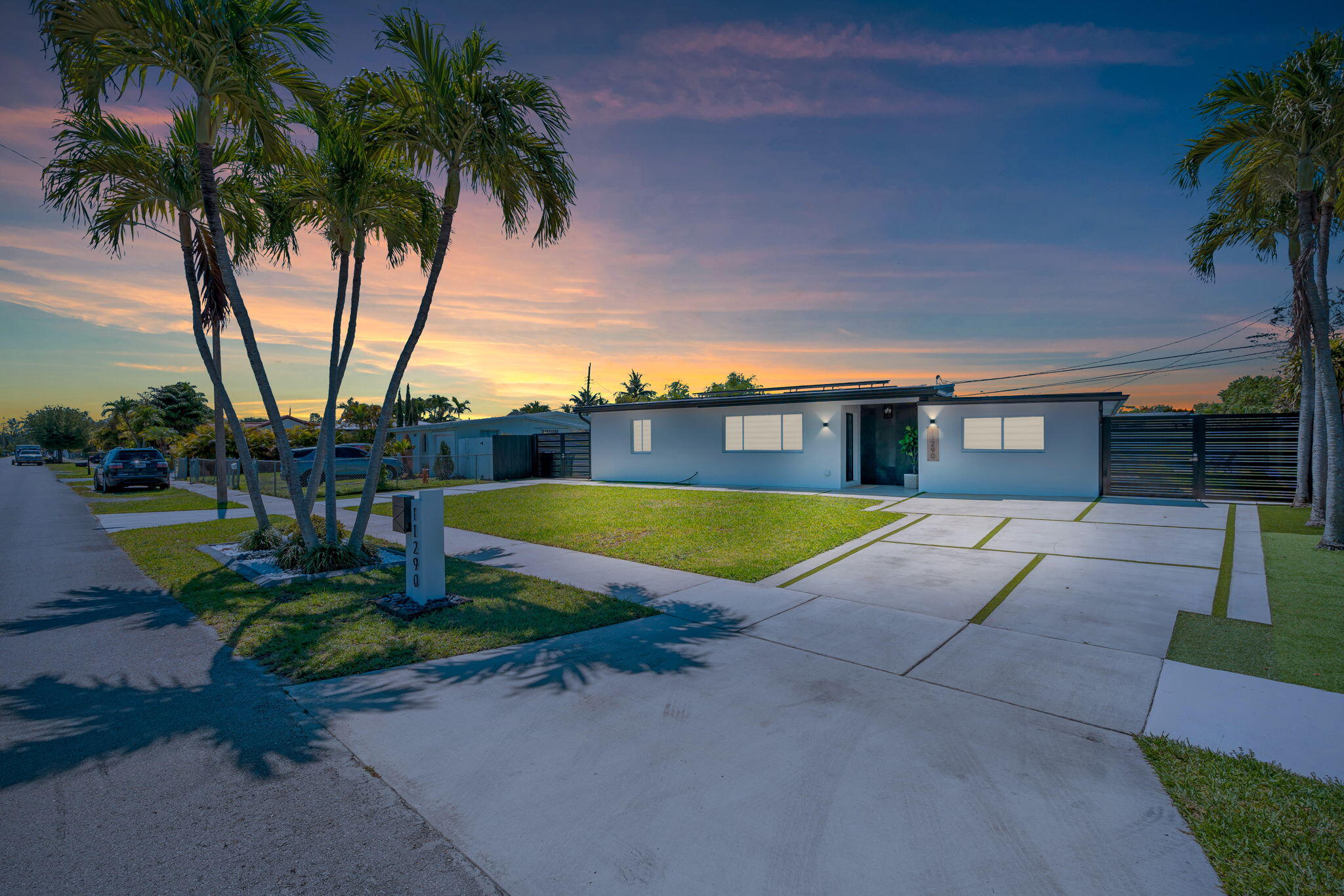 a view of a house with swimming pool