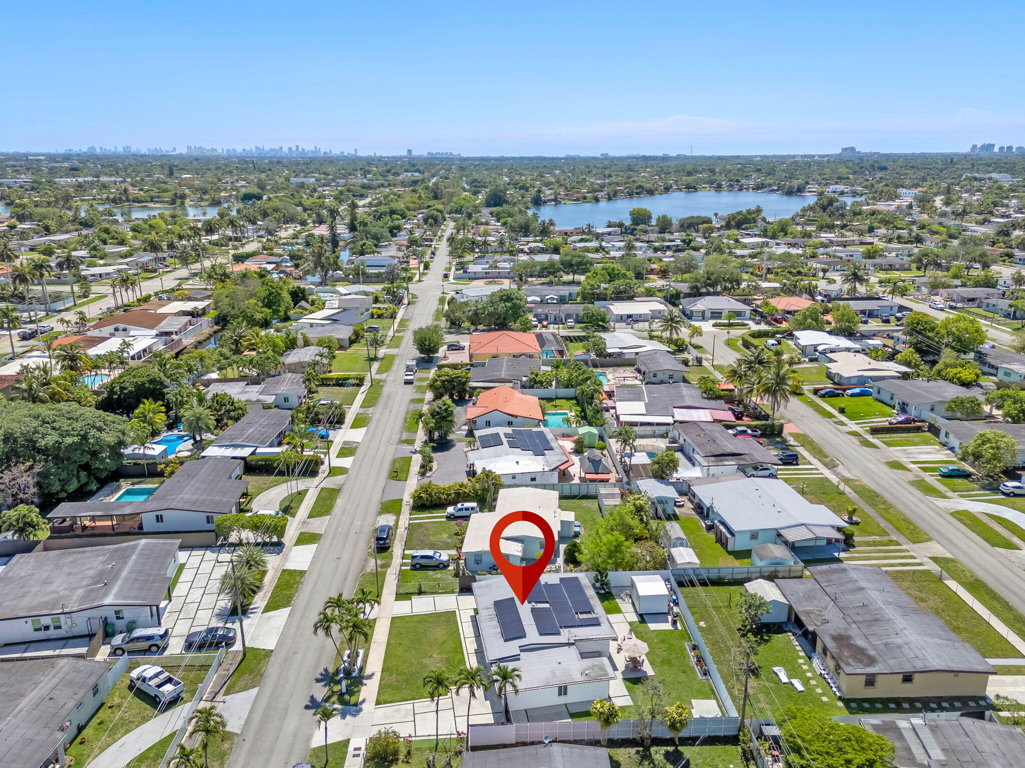 11290 Southwest 48th Street Miami, FL 33165 - Photo 50 of 53 an aerial view of residential building and parking space