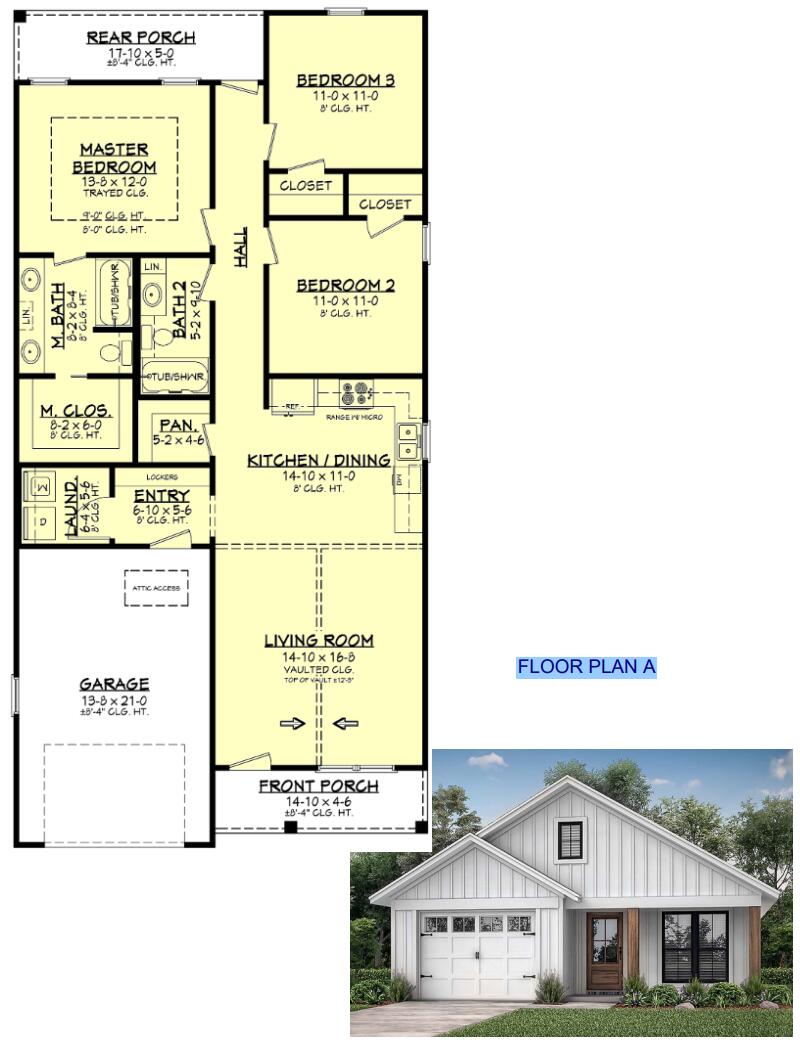 109 Hamlet Street Lemoore, CA 93245 - Photo 10 of 11 Floor Plan A
