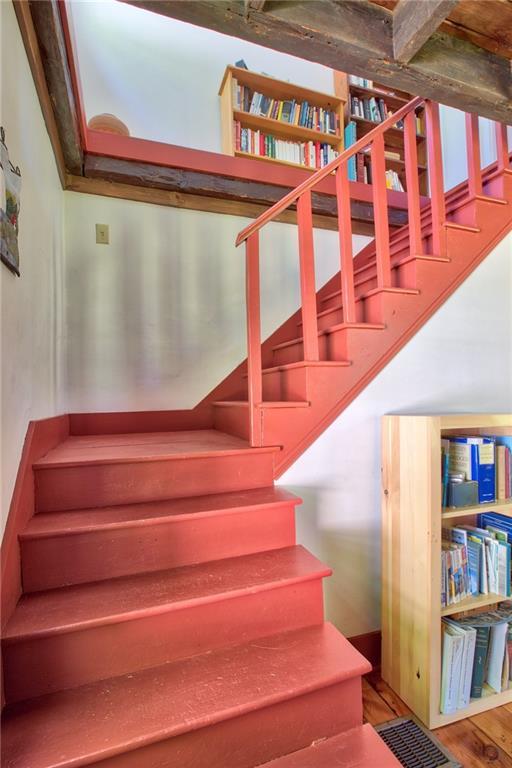 1673 Bremen Road Waldoboro, ME 04572 - Photo 17 of 29 Left of side entry, stairway to...
