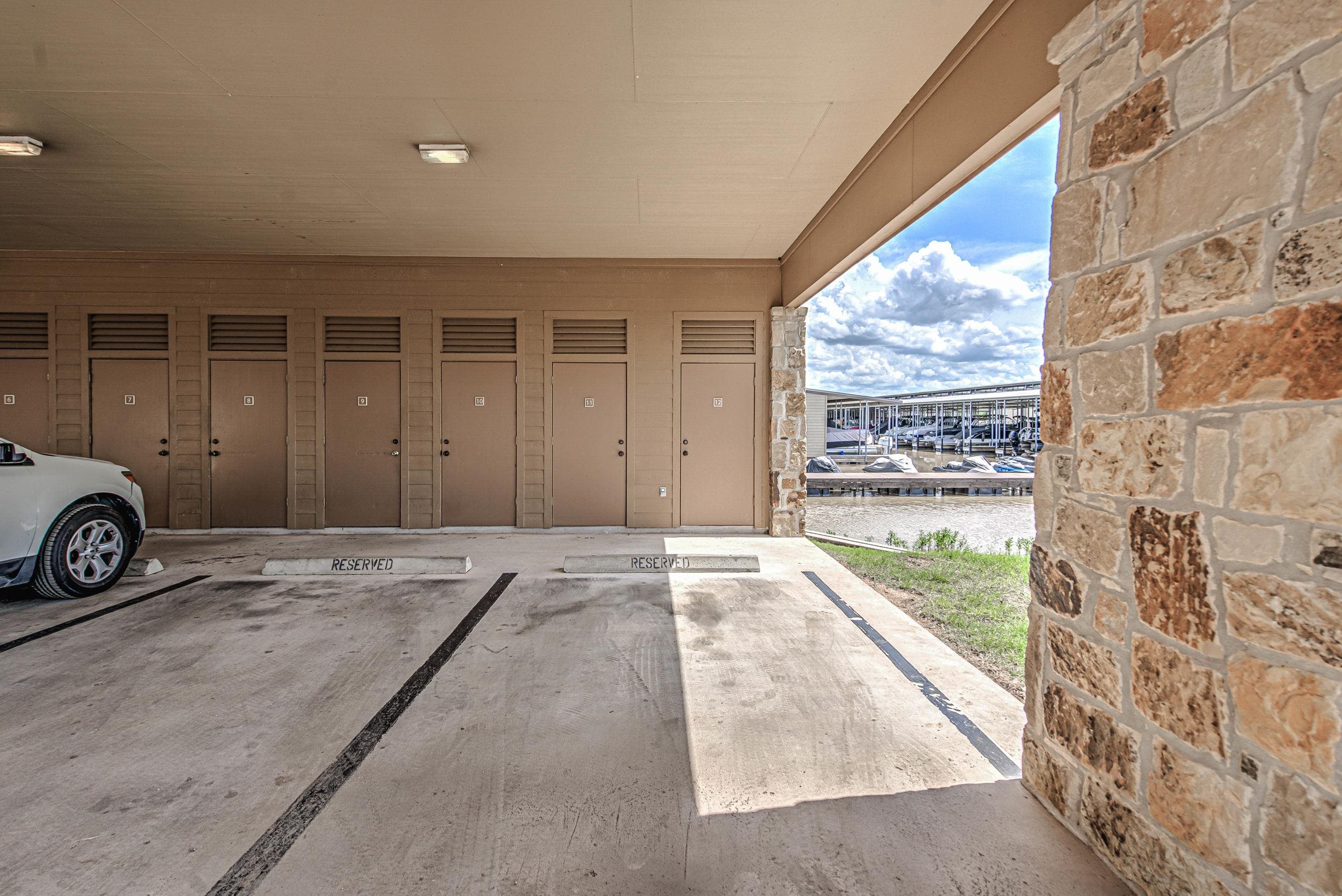 101 West Bank, Unit 51 Horseshoe Bay, TX 78657 - Photo 29 of 30 a view of a car garage door