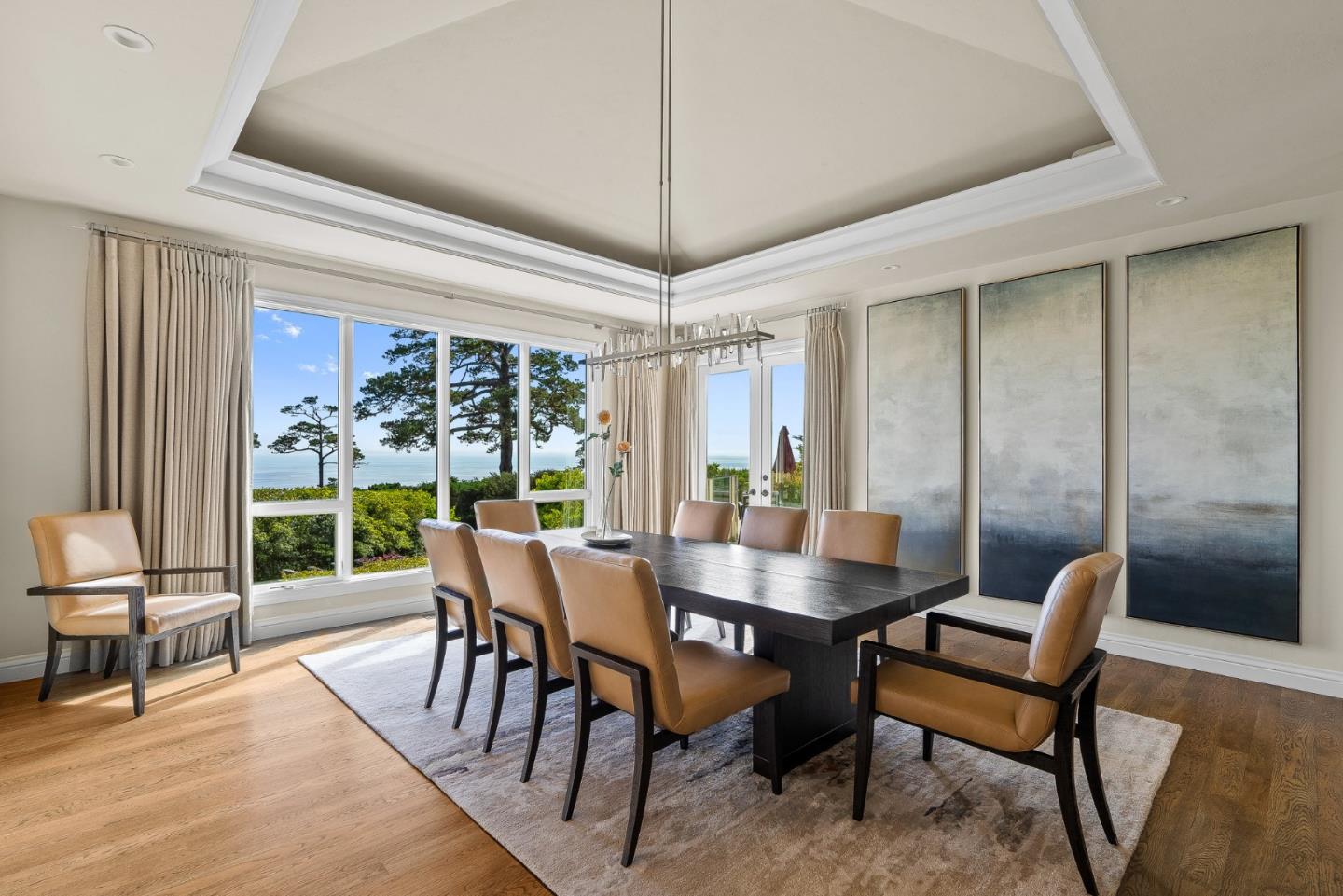 4038 Sunridge Road Pebble Beach, CA 93953 - Photo 12 of 48 a view of a dining room with furniture window and outside view