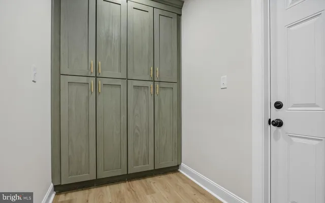 a view of a closet area