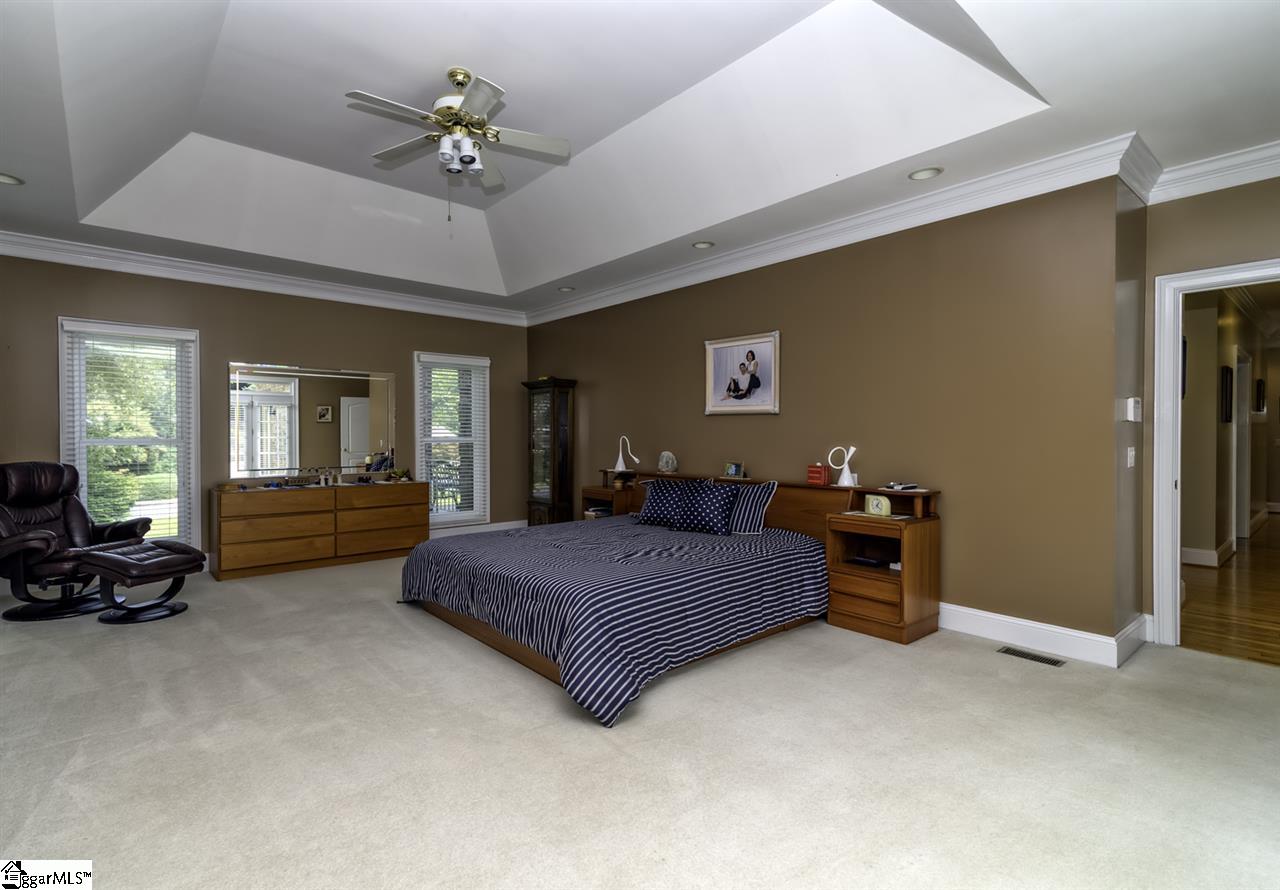 220 Block House Road Greenville, SC 29615 - Photo 19 of 36 Master Suite is Spacious with Beautiful Tray Ceiling and Recessed Lighting