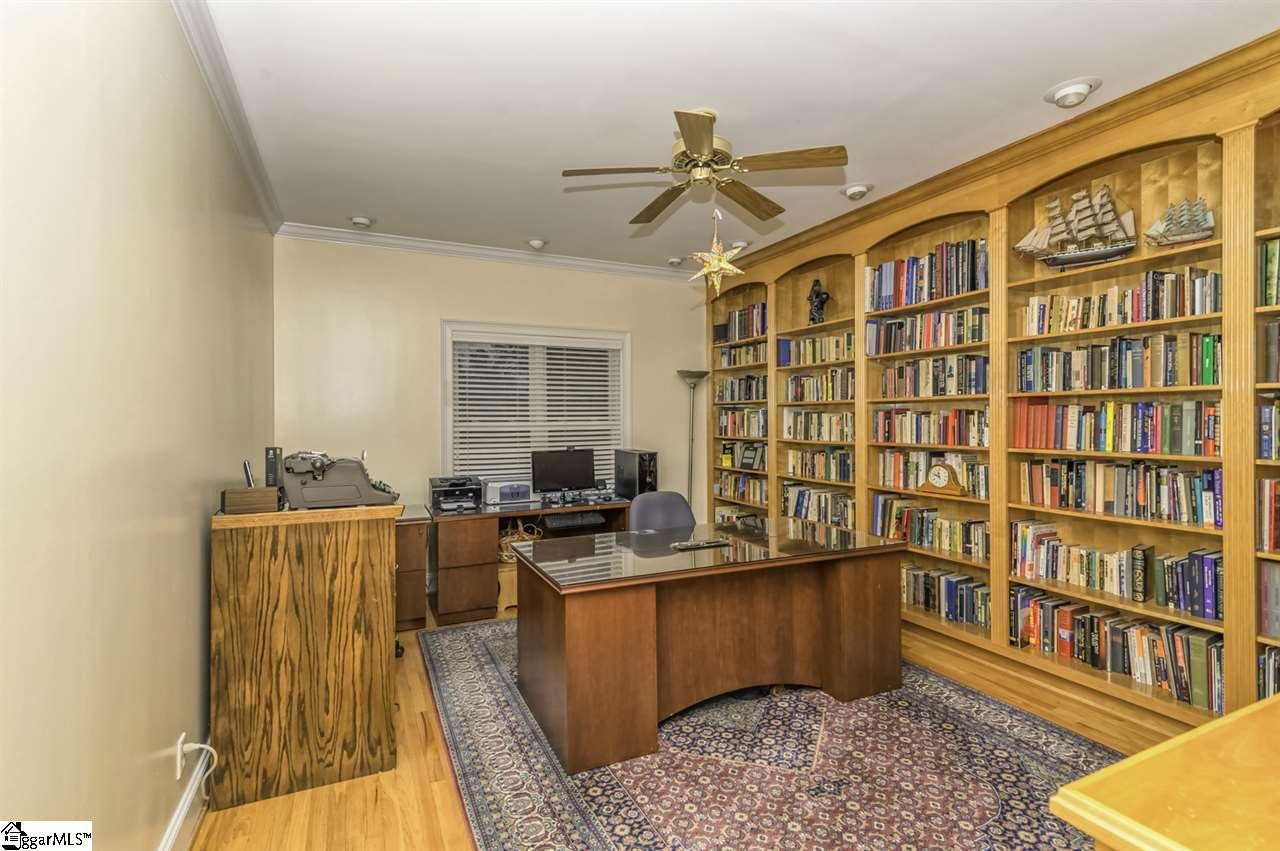220 Block House Road Greenville, SC 29615 - Photo 23 of 36 Office with Custom Shelving and Recessed Lighting