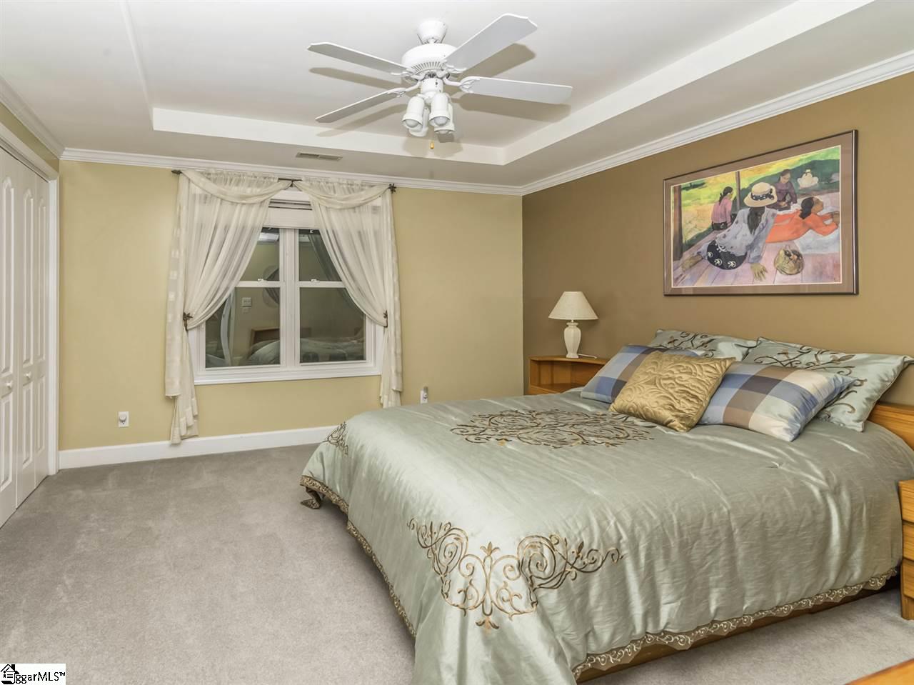 220 Block House Road Greenville, SC 29615 - Photo 26 of 36 Bedroom 4 - with Double Closets and Trey Ceiling