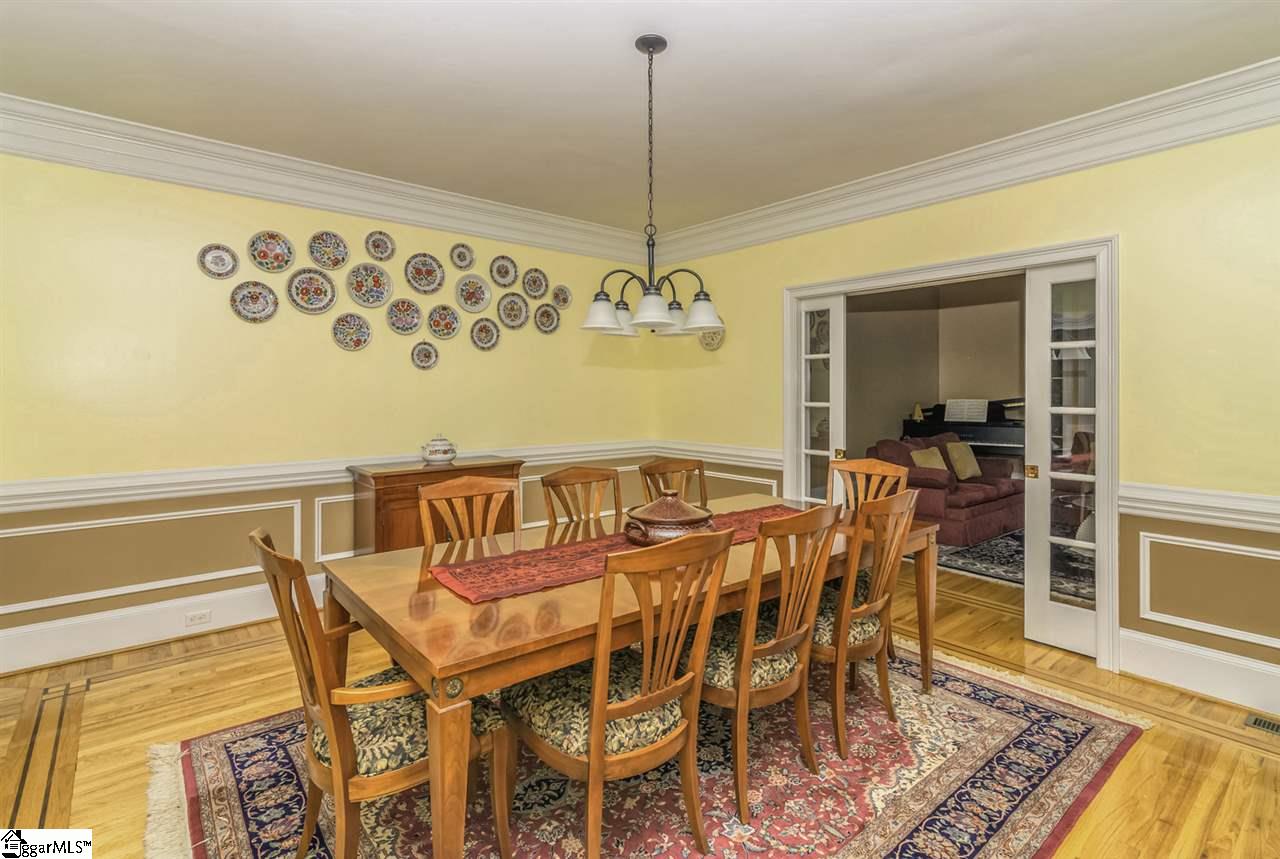 220 Block House Road Greenville, SC 29615 - Photo 9 of 36 Dining Room with Beautiful Moldings