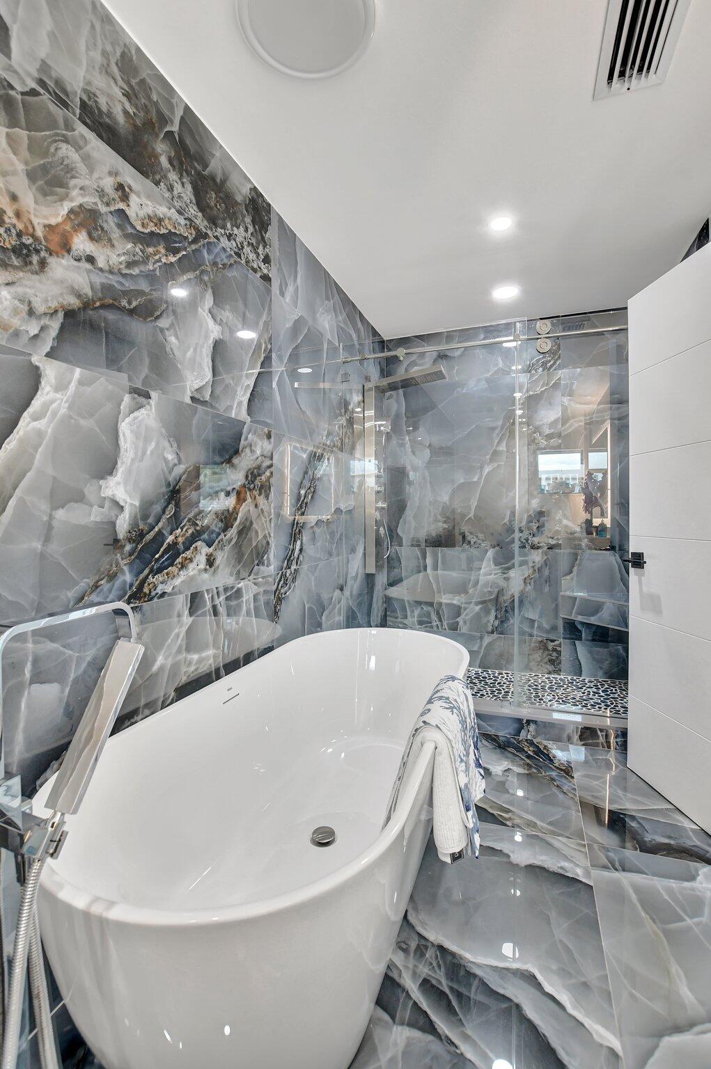 1001 West Palmetto Park Road Boca Raton, FL 33486 - Photo 18 of 48 Exquisite Porcelain En Suite Bathroom