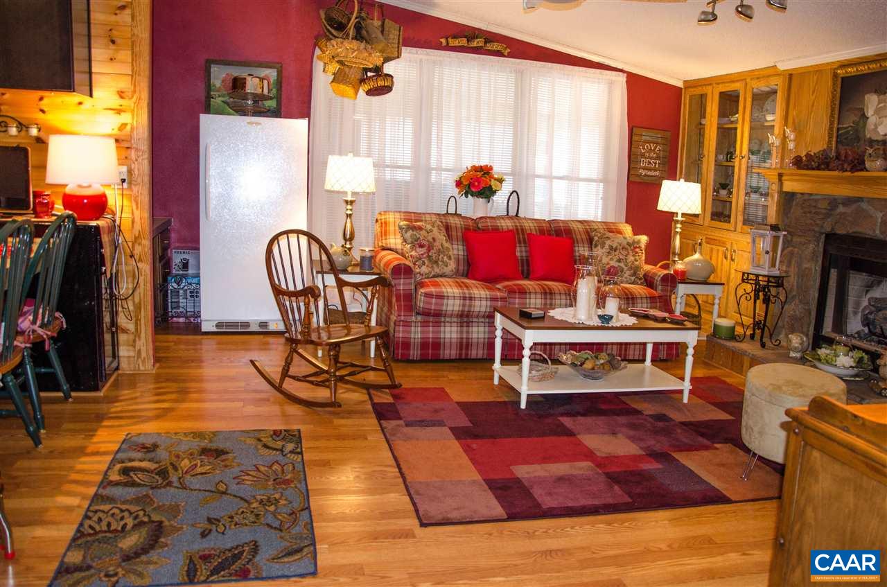 3919 Firehouse Road Howardsville, VA 24562 - Photo 15 of 49 a living room with patio furniture and a fireplace