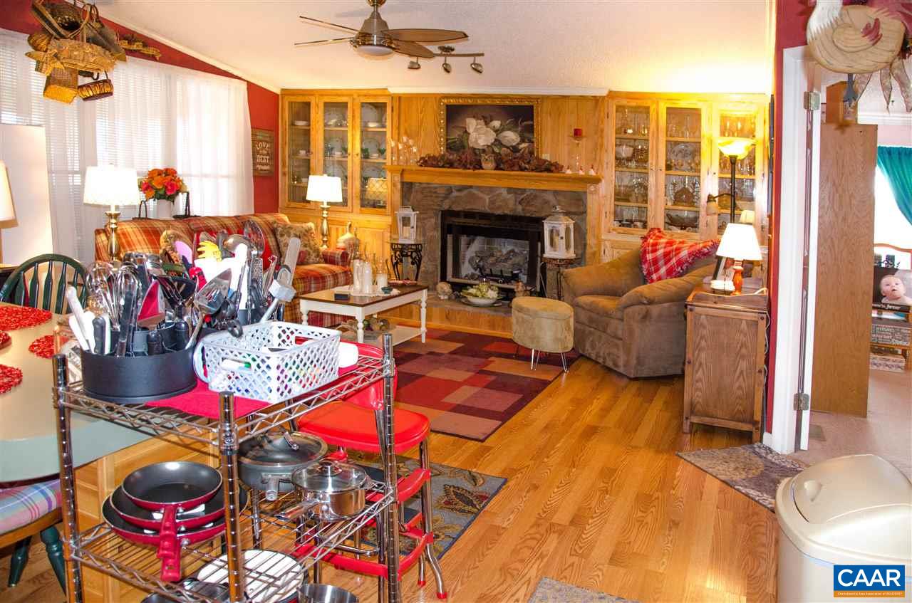 3919 Firehouse Road Howardsville, VA 24562 - Photo 22 of 49 a living room with patio furniture and a fireplace