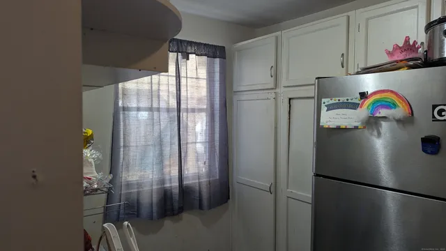 a close view of water heater room