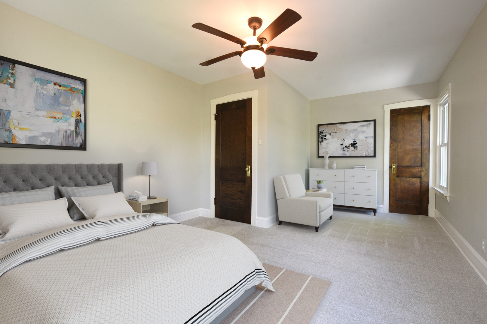 347 Herrick Road Riverside, IL 60546 - Photo 11 of 28 a bedroom with a balcony bed and furniture