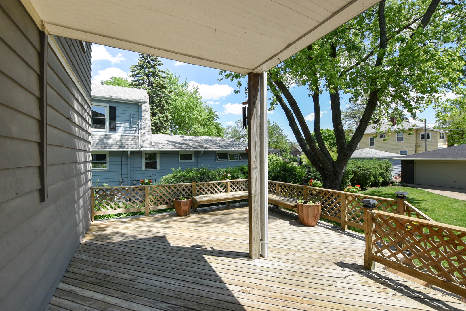 347 Herrick Road Riverside, IL 60546 - Photo 21 of 28 a view of a house with backyard from a balcony