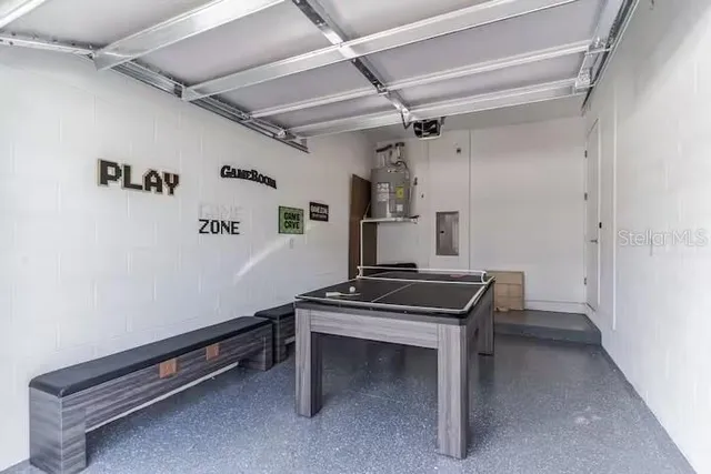 a room with storage and utility