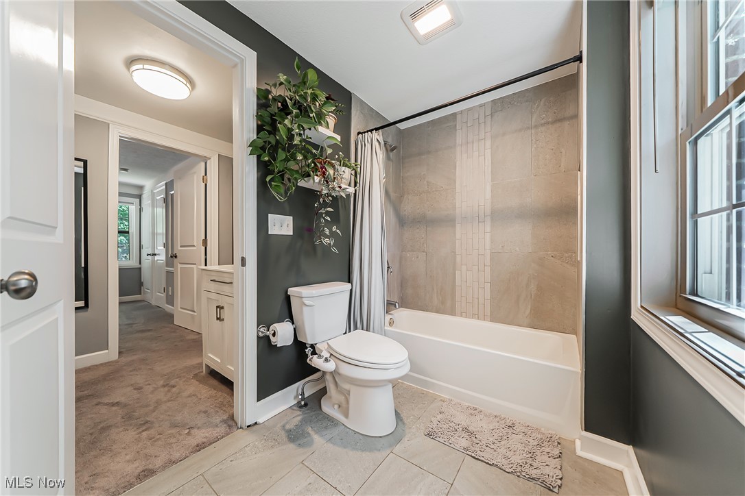 3684 Fenley Road Cleveland Heights, OH 44121 - Photo 21 of 38 Full bathroom with shower / bath combo and tile patterned floors
