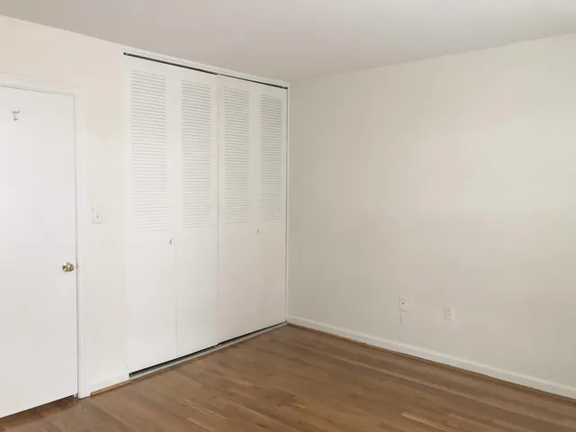 a close view of closet