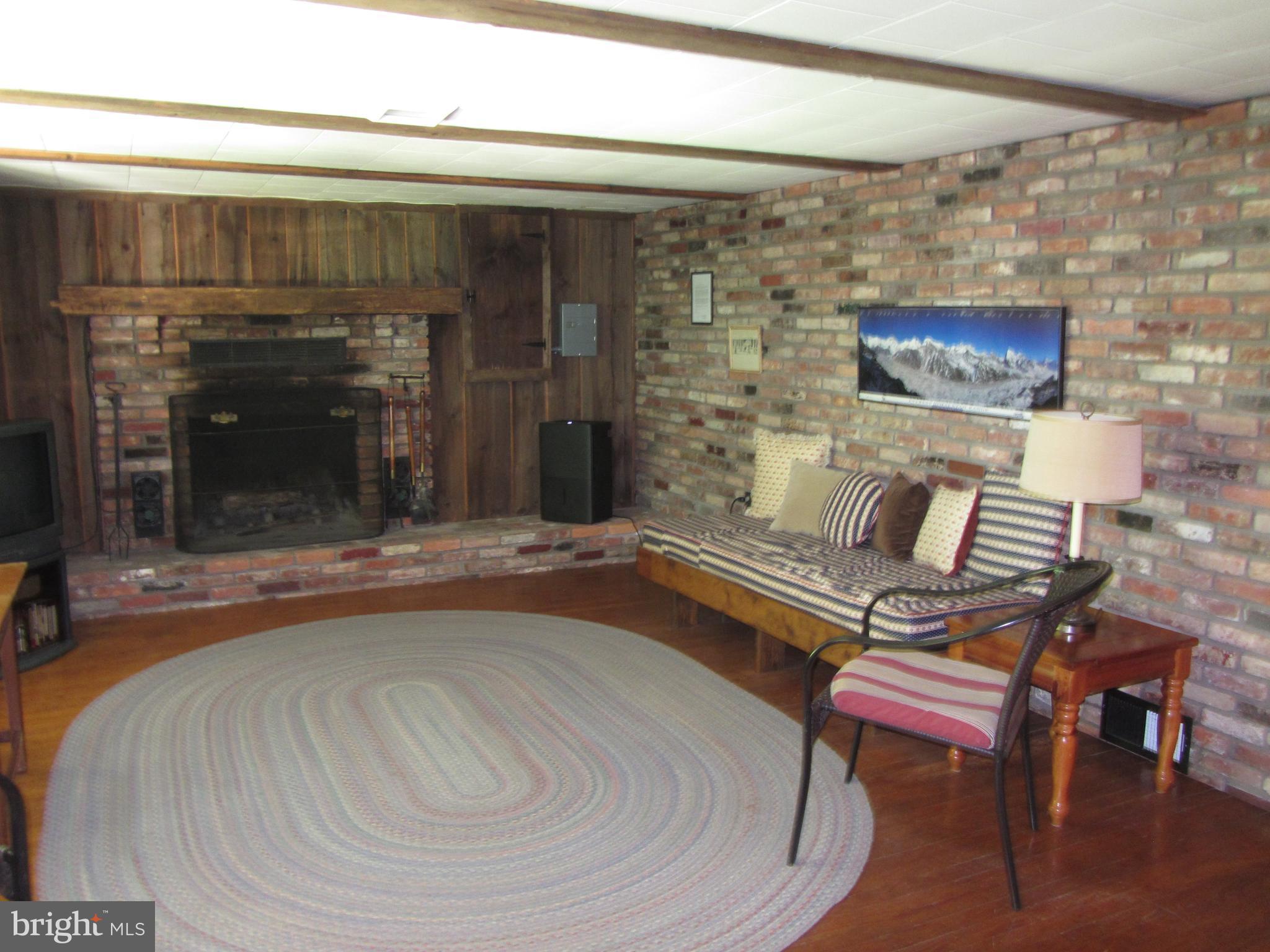 417 Range Road Baltimore, MD 21204 - Photo 20 of 30 Rec Rm with Wood Burning Fireplace