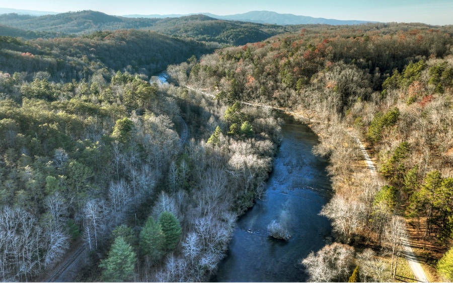 51-ac Spiller Road Blue Ridge, GA 30513 - Photo 12 of 23 an aerial view of mountain with trees all around
