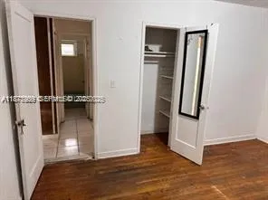 an entryway with a door