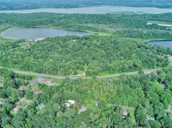 a view of a lush green yard