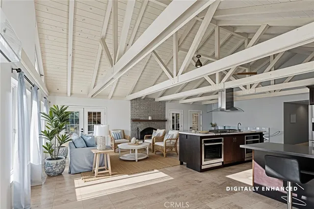 a view of a chairs and table in the balcony