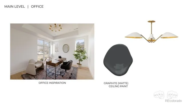 a view of a living room with furniture