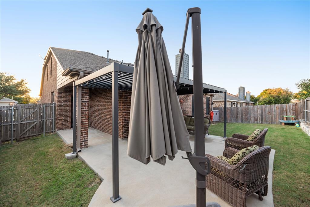 3616 Spring Run Lane Melissa, TX 75454 - Photo 22 of 23 a view of a backyard with furniture