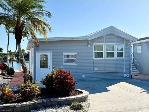 a house view with a garden space