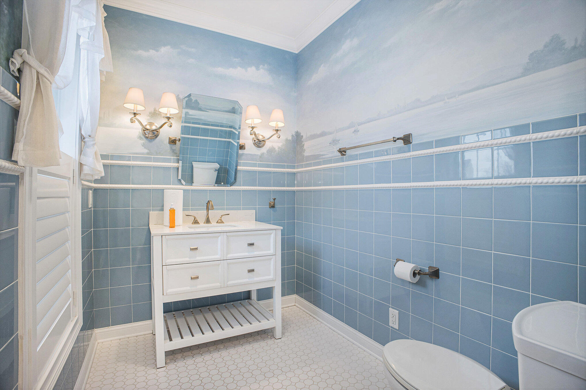 10198 California Street Crown Point, IN 46307 - Photo 11 of 41 a bathroom with a sink a toilet and shower