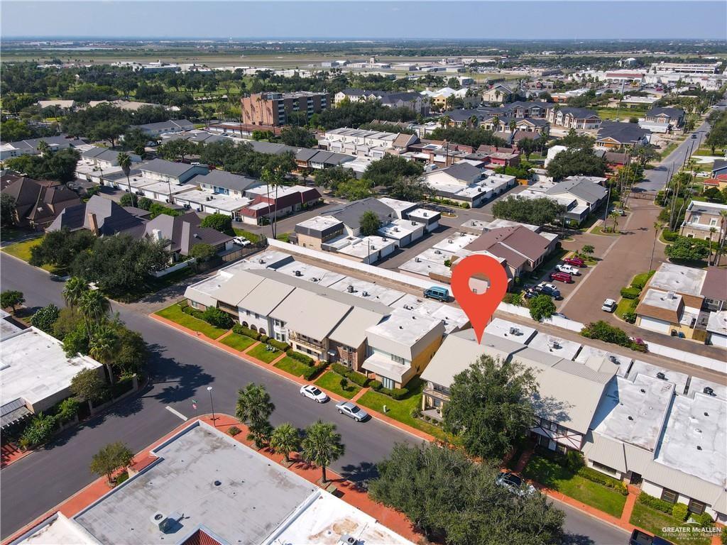 2036 South 5th Street, Unit 8 McAllen, TX 78503 - Photo 25 of 27 an aerial view of a city with lots of residential buildings