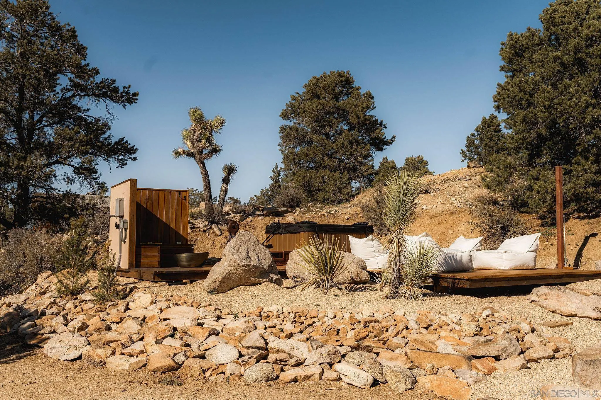 48311 Burns Canyon Road Pioneertown, CA 92268 - Photo 32 of 52 a view of a snow on the yard