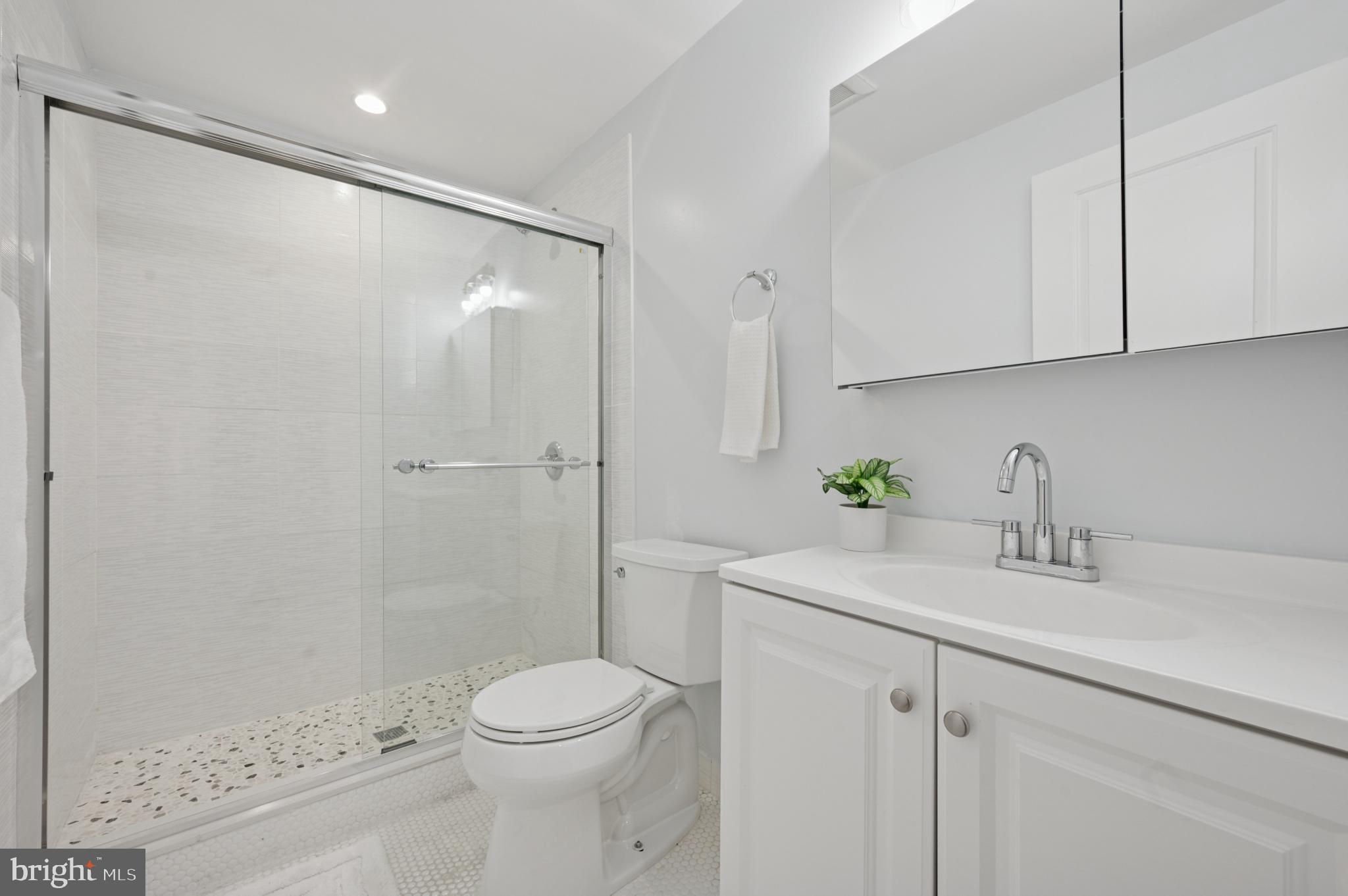3263 Chatham Street Philadelphia, PA 19134 - Photo 36 of 46 a bathroom with a sink a toilet and shower