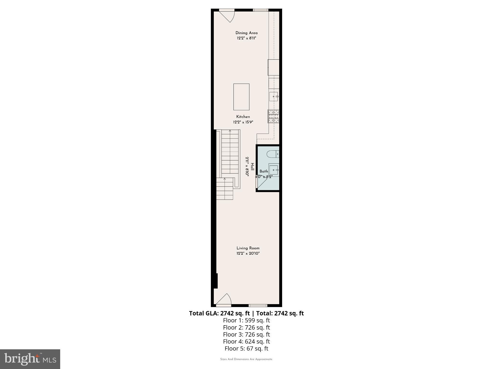 3263 Chatham Street Philadelphia, PA 19134 - Photo 42 of 46 a picture of a floor plan
