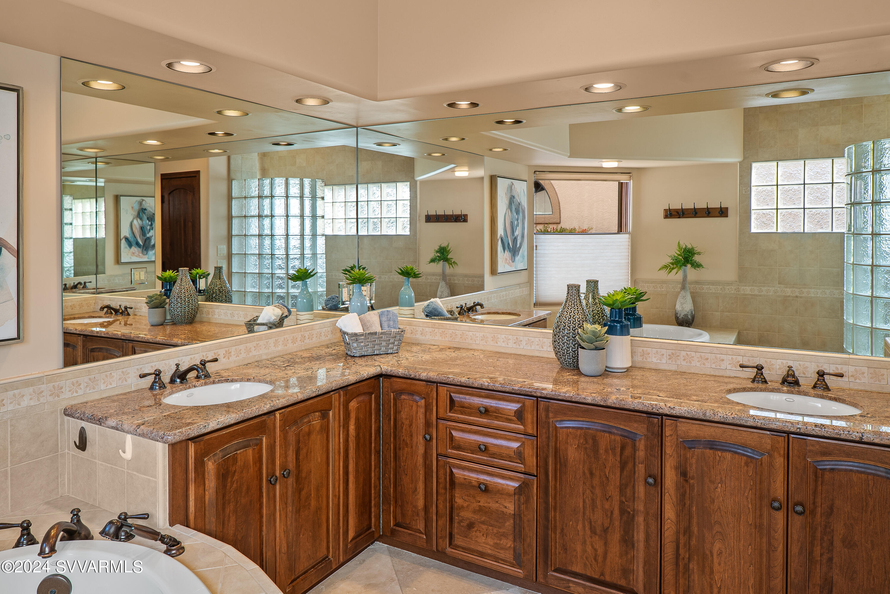 395 Merry Go Round Rock Road Sedona, AZ 86351 - Photo 43 of 68 Double sinks - large primary bath