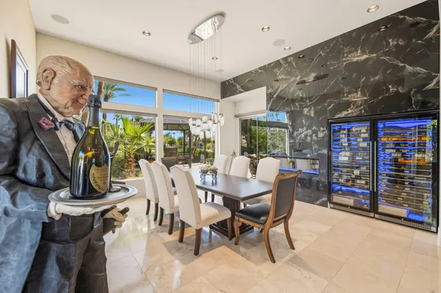 a workspace with furniture and a flat screen tv