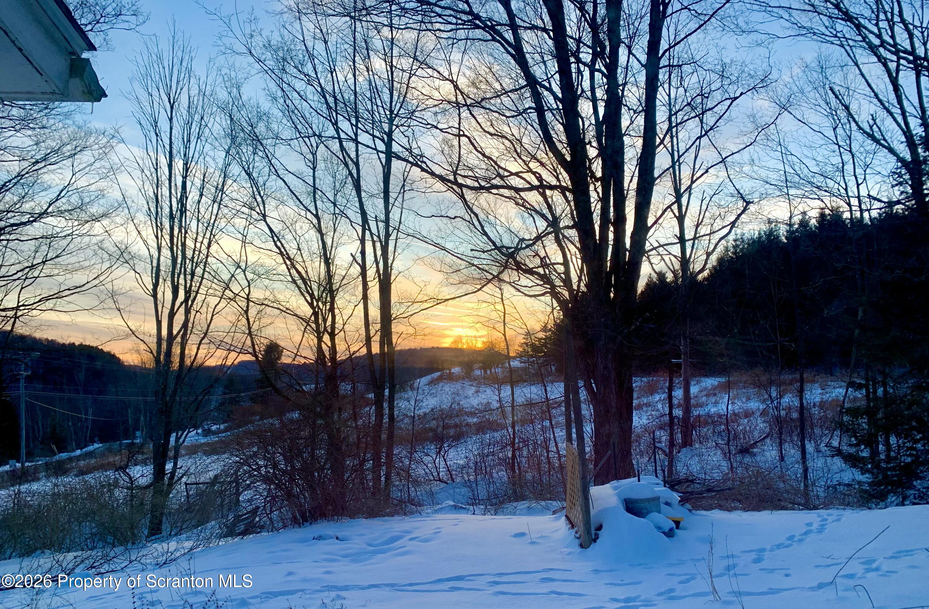 519 Sutton Road New Milford, PA 18834 - Photo 71 of 80 a view of a yard with wooden fence and a large tree