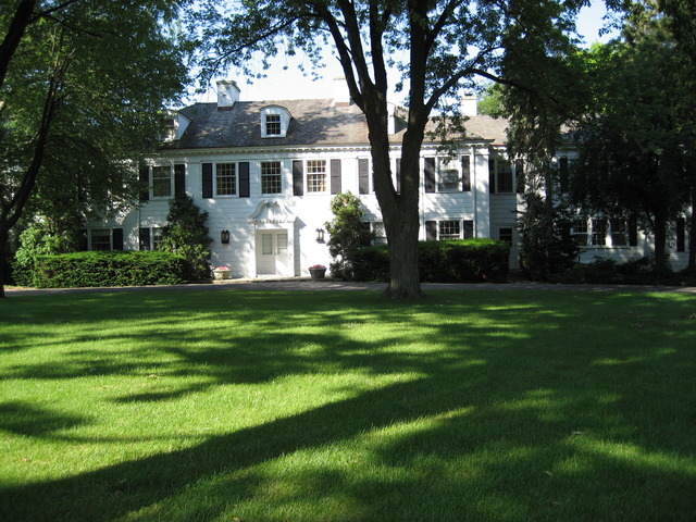 210 South Ridge Road Lake Forest, IL 60045 - Photo 8 of 22 a front view of a house with a yard