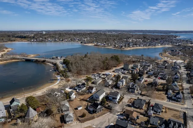 an aerial view of a city