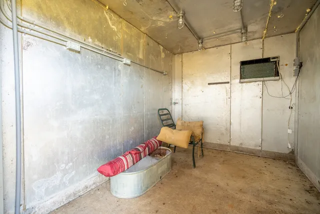a view of a living room with furniture