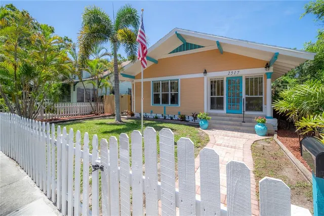 a view of a house with swimming pool and a yard