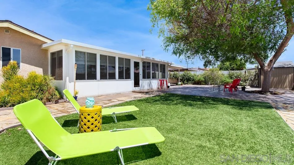 9265 Ruffin Road Santee, CA 92071 - Photo 25 of 25 a view of a house with backyard sitting area and garden