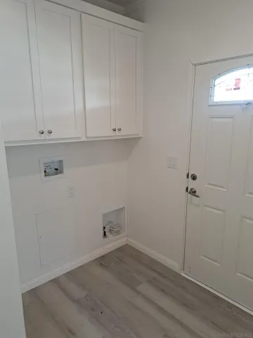 a view of small space with closet
