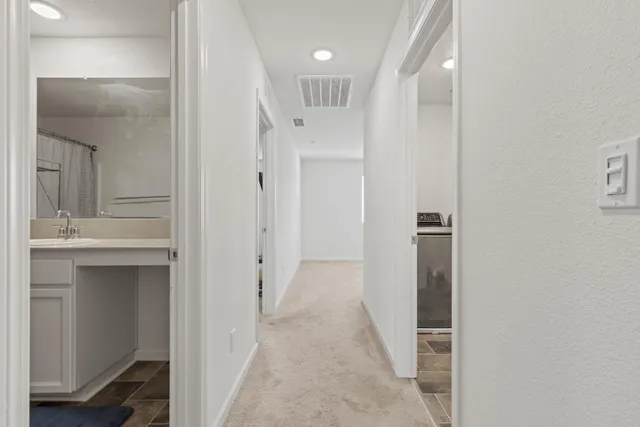 a close up view of a fireplace