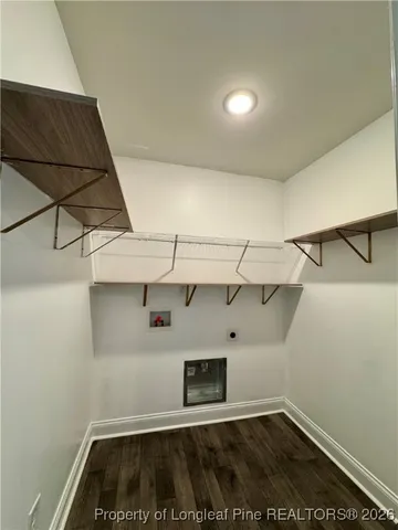 a view of a walk in closet