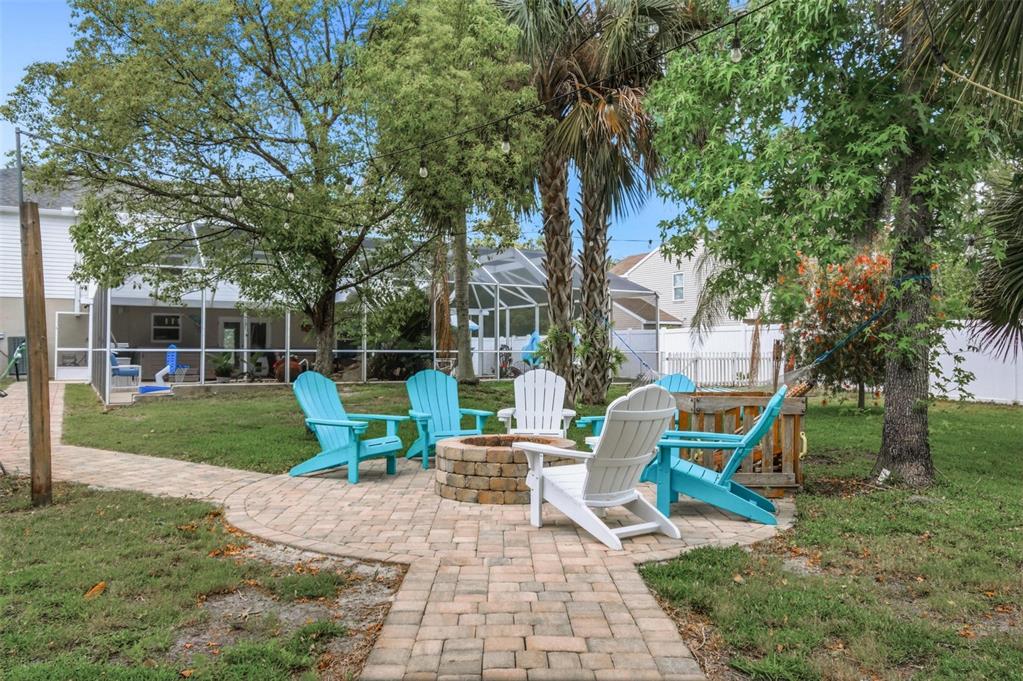 13 Slowdrift Palm Coast, FL 32164 - Photo 51 of 58 a view of backyard with outdoor seating ad green space