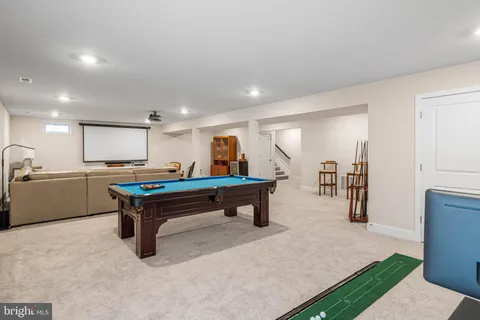 a room with furniture and a table