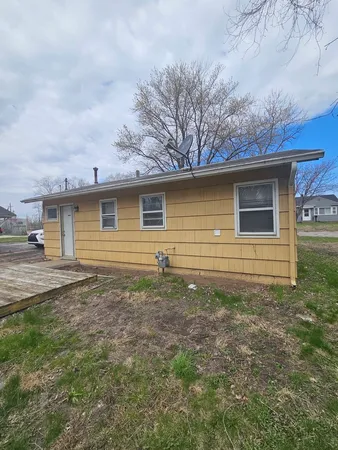 a backyard of a house